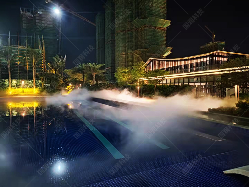 高颜值小区的入口都安装了景观喷雾系统!(图2) 高颜值小区的入口都安装了景观喷雾系统!(图2)