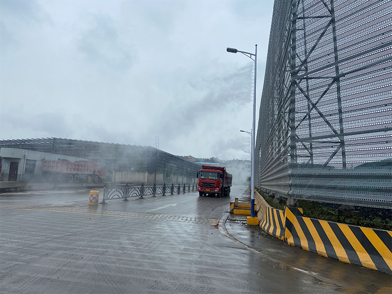 厂区道路扬尘治理新科技——路灯喷雾系统