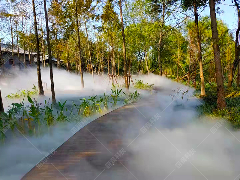 江苏扬州湿地公园【雾森景观系统】上线了(图1)